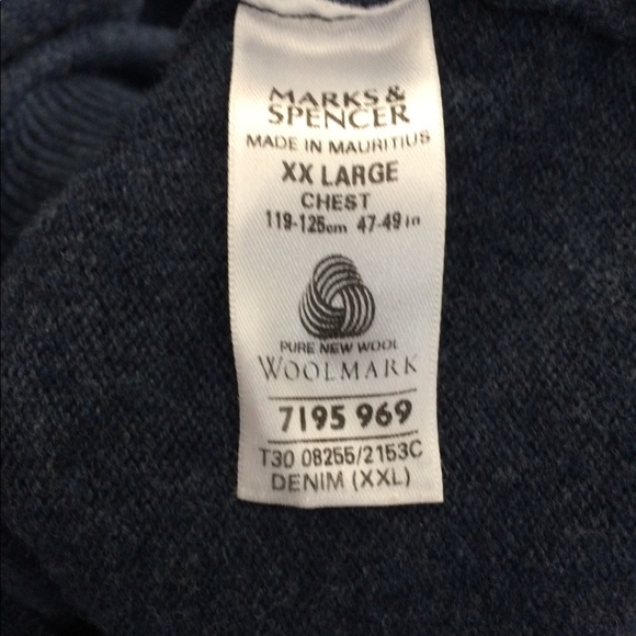 UK-XXL M&S Diamond Plaid Lambswool Sweater - Picture 7 of 8